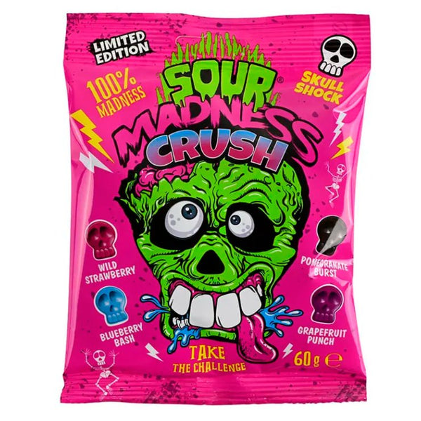 10x Sour Madness Crush 60g - Candy24 - Großhandel - B2B