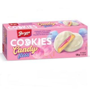 12x Bergen Cookies Candy Floss 128g - Candy24 - Großhandel - B2B