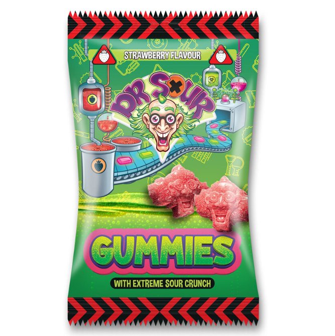 12x Dr Sour Strawberry Gummies 200g - Candy24 - Großhandel - B2B