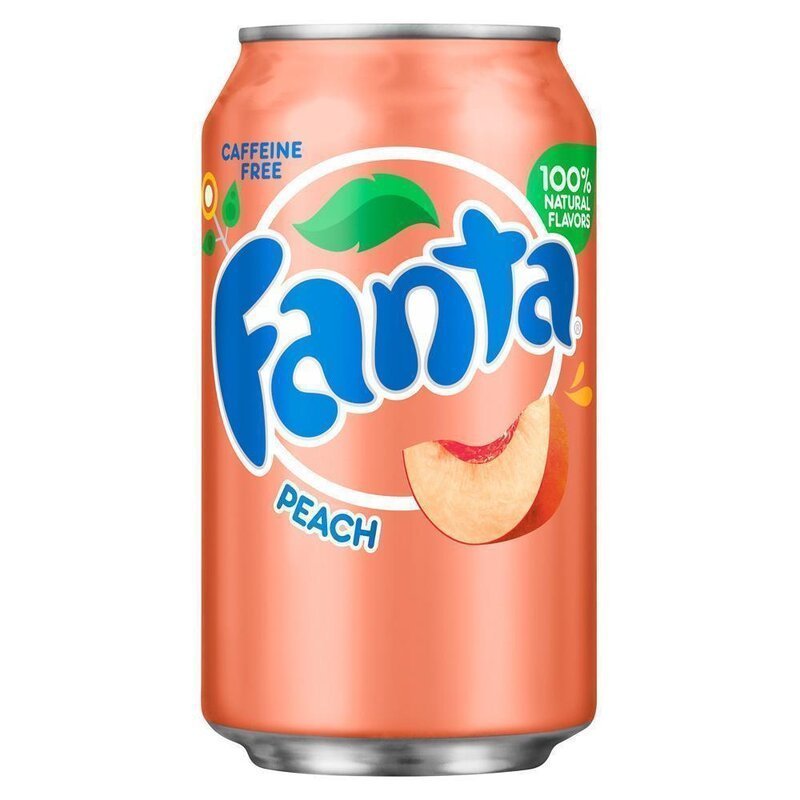 12x Fanta USA Peach 355ml - Candy24 - Großhandel - B2B