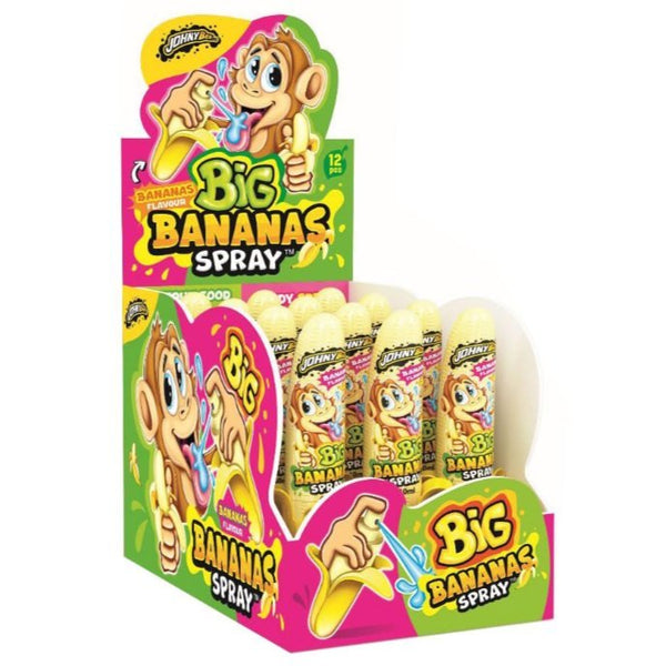 12x Johny Bee Bananas Spray 25ml - Candy24 - Großhandel - B2B