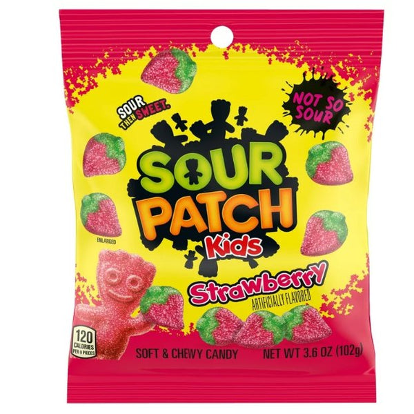 12x Sour Patch Strawberry 102g - Candy24 - Großhandel - B2B