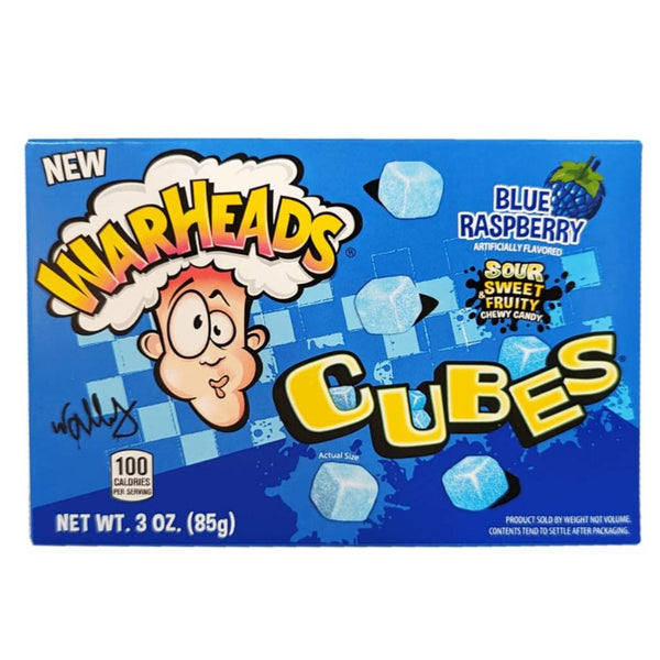 12x Warheads Cubes Blue Raspberry 85g - Candy24 - Großhandel - B2B