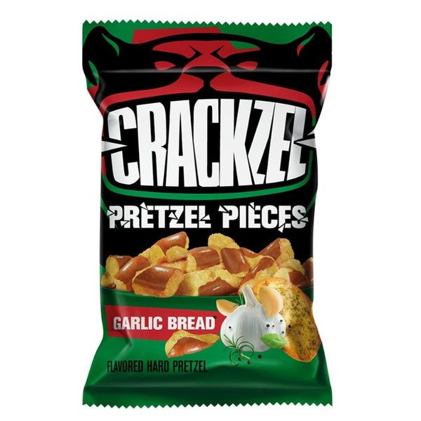 24x Crackzel Pretzel Pieces Garlic Bread 85g - Candy24 - Großhandel - B2B