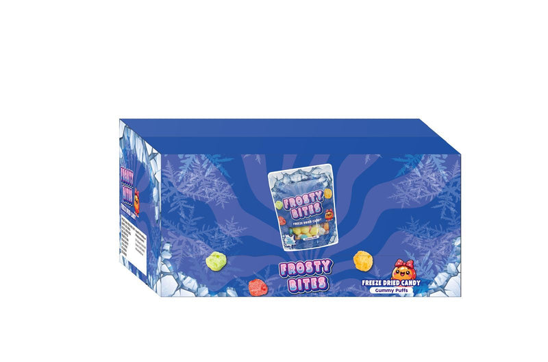 24x Frosty Bites Gefriergetrocknete Süßigkeiten Gummy Puffs 50g - Candy24 - Großhandel - B2B