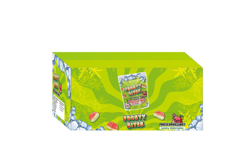 24x Frosty Bites Gefriergetrocknete Süßigkeiten Gummy Watermelon 50g - Candy24 - Großhandel - B2B