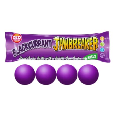 40x Jawbreaker ZED Blackcurrant 33g - Candy24 - Großhandel - B2B