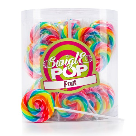 50x Swigle Pop Mini Rainbow 12 gr. - Candy24 - Großhandel - B2B