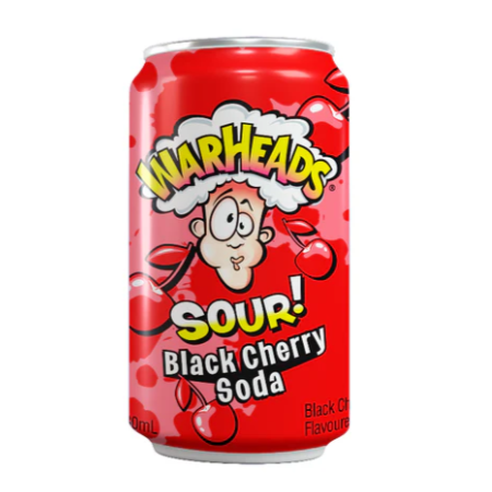12x Warheads Black Cherry Soda 355ml