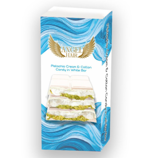 12x Angel Hair White Blue